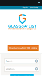 Mobile Screenshot of glasgowlist.com